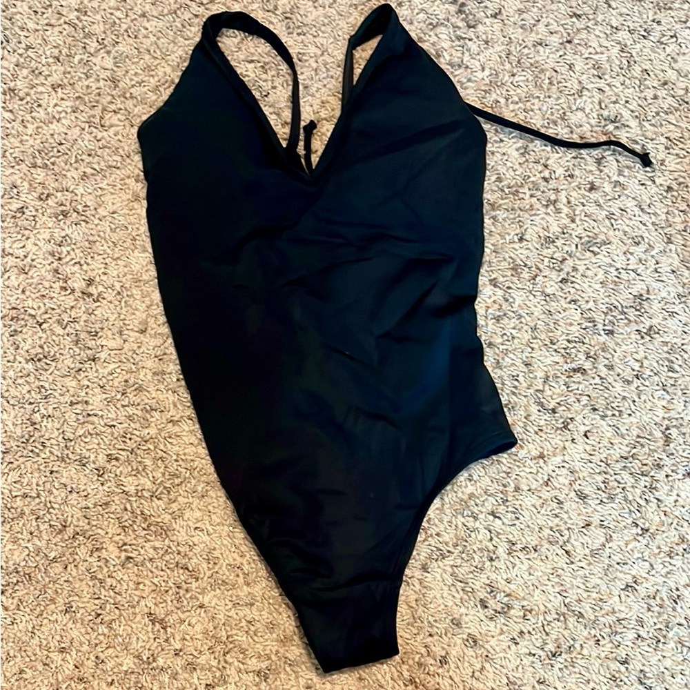 Black One-Piece Swimsuit
